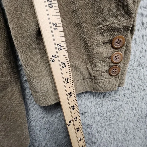 Vintage Royal Air Force RAF Blazer Mens 46R Brown 100% Cotton Waffle Knit Jacket - Picture 15 of 16